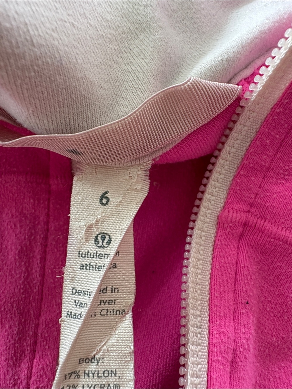 lululemon athletica Hot Pink and Light Pink Half-Zip Fleece - Picture 2 of 3